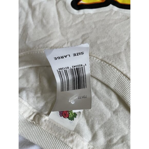 Cheetos Flamin Hot Graphic Tee By Fruit Of The Loom Large 100% Cotton Cream Whit - Picture 3 of 7